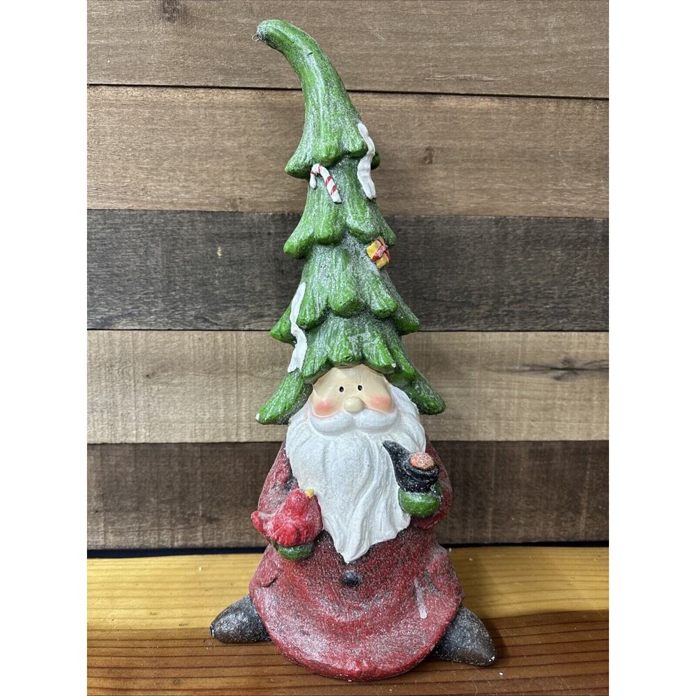 Sparkly Santa Figure Tree Hat Can Hook An Ornament On 17”